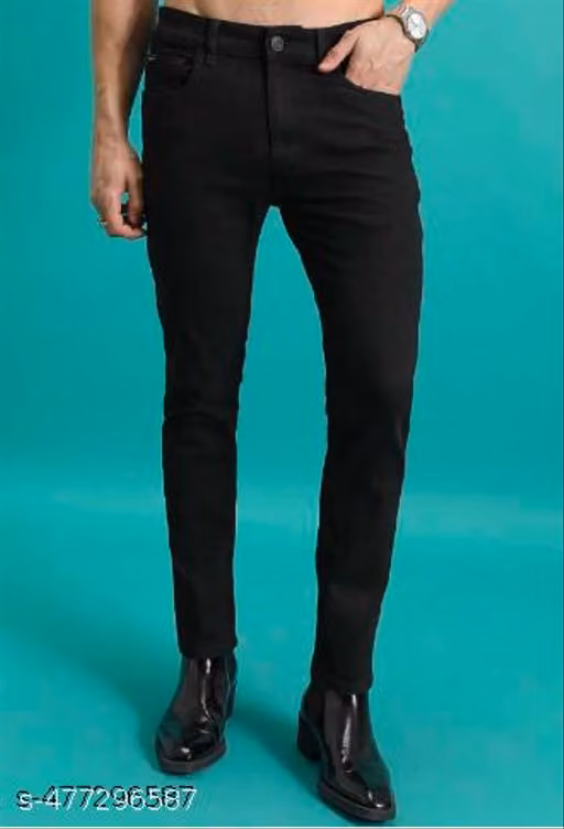 BLACK OSM PLAIN JEANS MAN