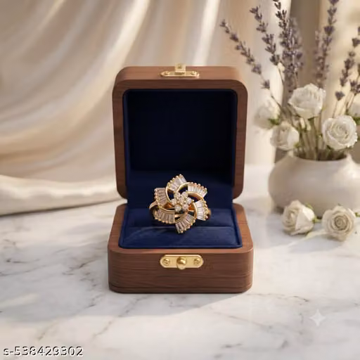 ad ring dual shape adjustable gold plated finger ring .
