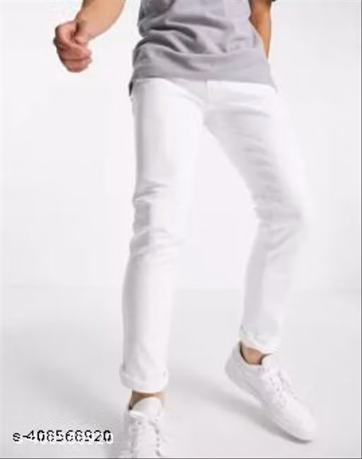 MUNK WHITE PLAIN JEANS