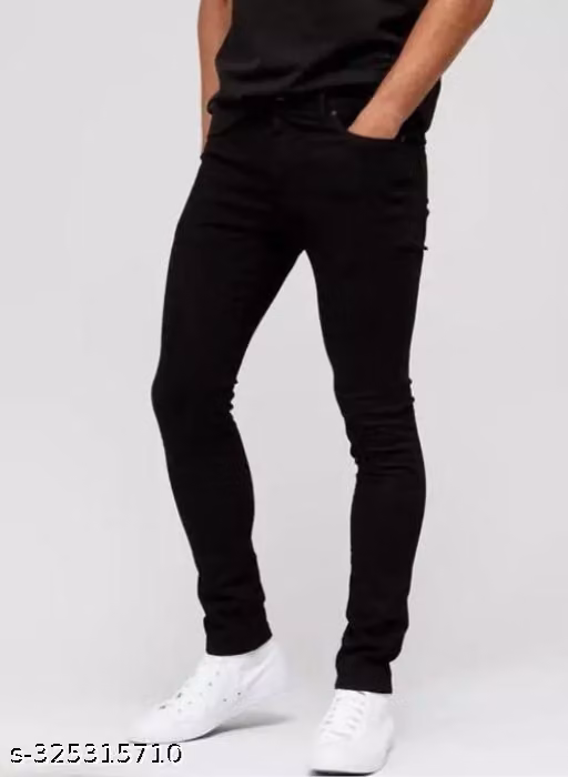MONK BLACK PLAIN JEANS