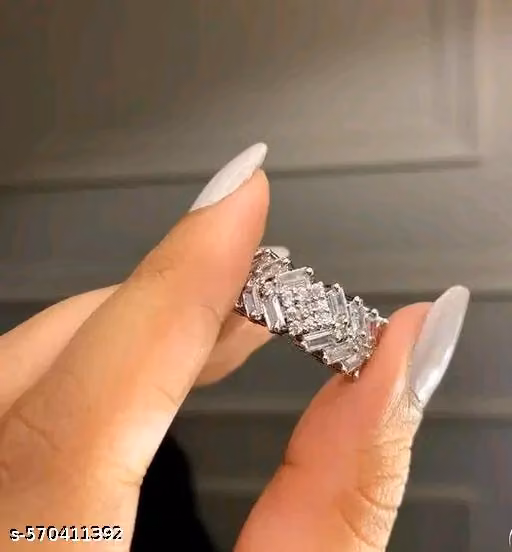  3 Row Moissanite Wide Wedding Band, Anniversary Band Ring For Women, Channel Set Baguette Half Eternity Band Baguette And Round Diamond Band