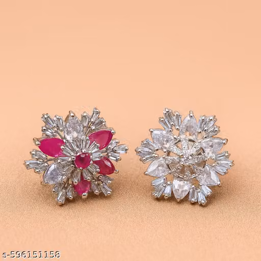 2 pic combo AD Ring Silver Plated Adjustable Ring Ad Jewellery cocktail party ring..