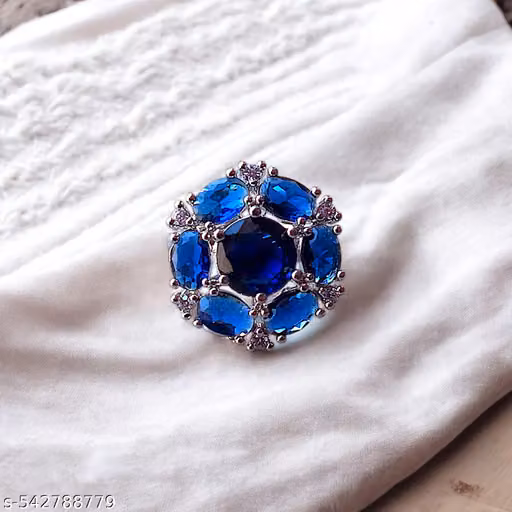 AD ring studded Cocktail Ring