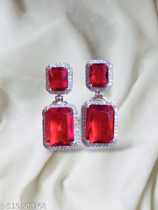 Latest American Diamond AD Earrings & Studs for girls and women
