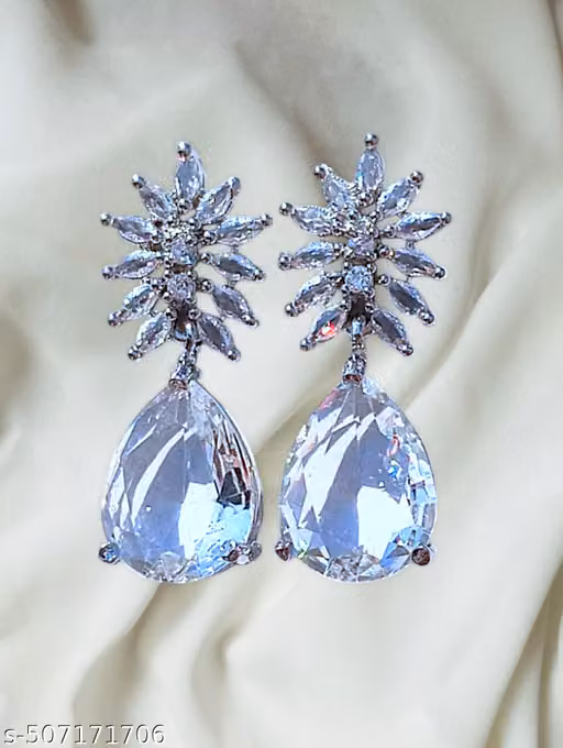 Latest American Diamond AD Earrings & Studs for girls and women