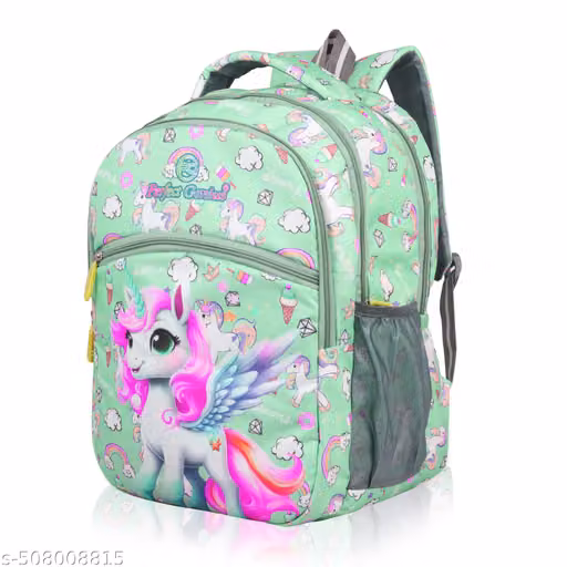 Kids School Bag for Boys & Girls | Waterproof, Lightweight & Spacious | 3-9 Years Green