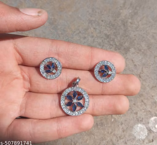 AD PENDANT WITH EARRINGS SET for girls and women