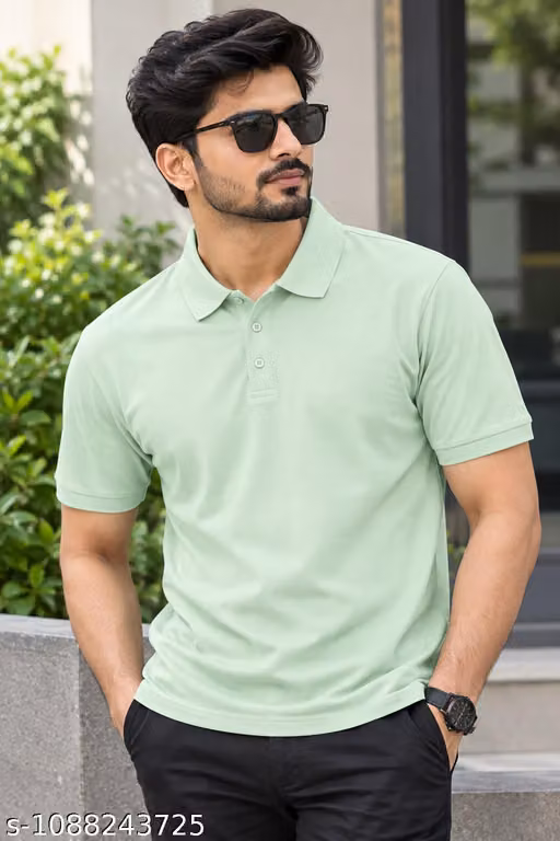 Polo Neck Half Sleeve Tshirt For Men