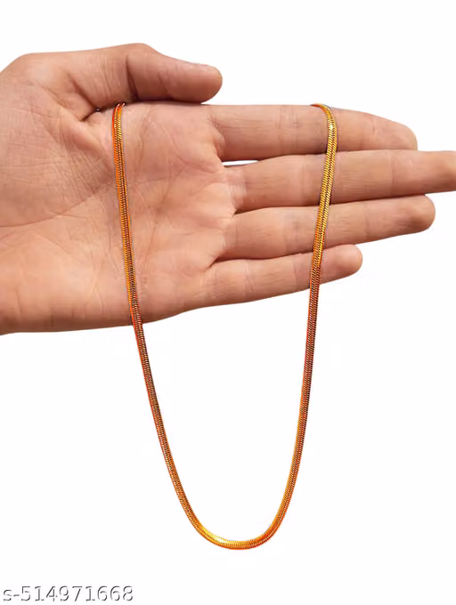 2 gram gold plated snack chain for men and women