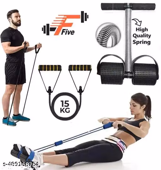 Tummy Trimmer and Resistance Band | for Men and Women | Abs Exerciser