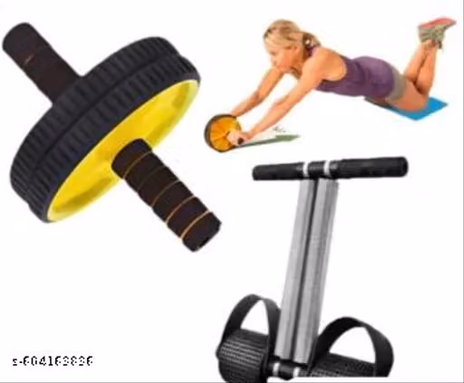 Double Spring Tummy Trimmer, ab roller combo