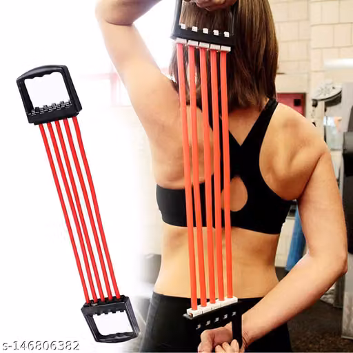  Adjustable Rubber Gym Yoga Tube Indoor Chest Developer Chest Expander Hand Grip Silicone Exercise Tool (Multicolor)