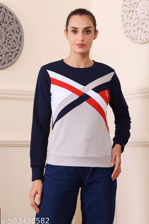 Multicolor Women Premium Sweatshirt