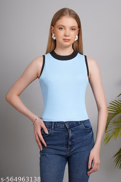 Parkour Round Neck Crop Top