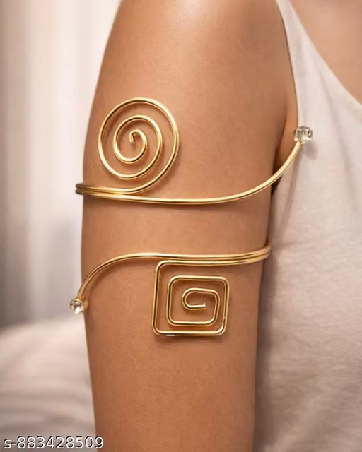 Golden Spiral Elegance Arm Cuff