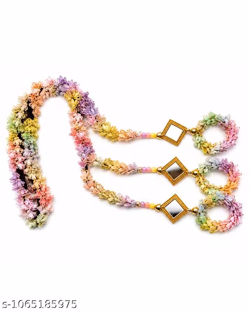 Multicolor Floral Punjabi Paranda for Women & Girls