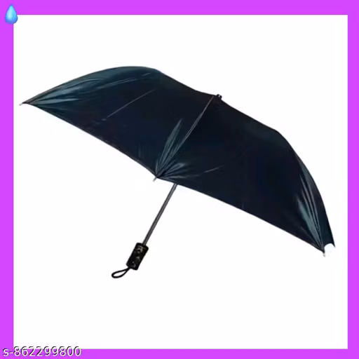 Non-Foldable Everyday Umbrella for Men & Women | Lightweight Windproof Straight Umbrella | Waterproof Rain & UV Sun Protection Travel Umbrella (Pack of 1)