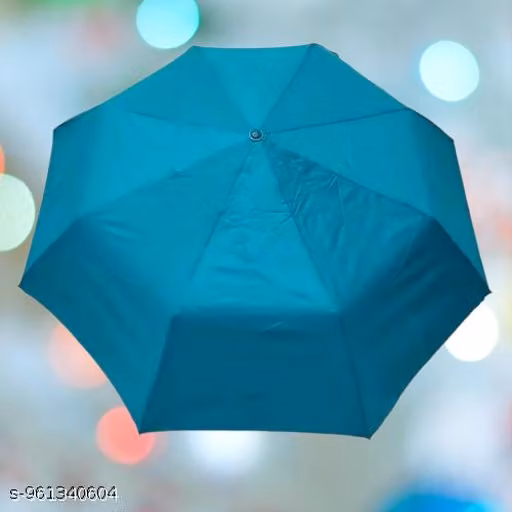 Premium Teal Folding Umbrella for Men & Women | Windproof Waterproof Travel Umbrella | Compact Portable Rain & Sun Protection Umbrella