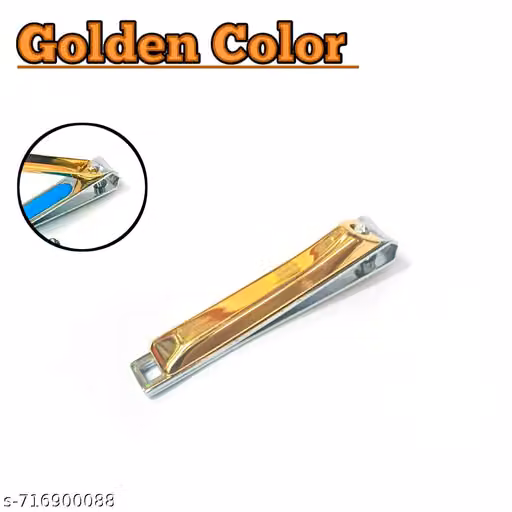 Premium Sharp Blade Stainless Steel Nail Clipper – Elegant Golden Nail Cutter for Men & Women | Precision Fingernail & Toenail Trimmer with Ergonomic Grip