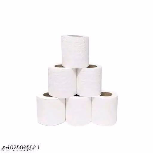 Premium Soft & Absorbent Toilet Tissue Paper Roll - Pack of 6 | Multipurpose Bathroom Tissue Rolls for Home & Office | Gentle on Skin, Highly Absorbent & Easy Flushable Daily Hygiene Essentials | Toilet Tissue Paper Roll | Flushable Toilet Paper