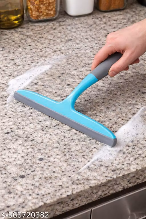 Kitchen Bathroom Cleaning Wiper with Handle | Multipurpose Water Squeegee for Sink, Tiles, Glass, Mirror & Floor | Window Cleaning Wiper for Home
