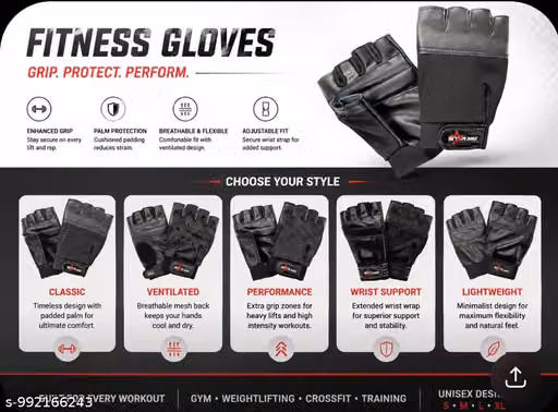 Starmax gym gloves fitness gloves exercise gloves weightlifting gloves wristband