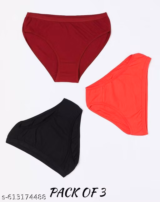 COTTON PENTY PACK OF 3 MULTI COLOUR