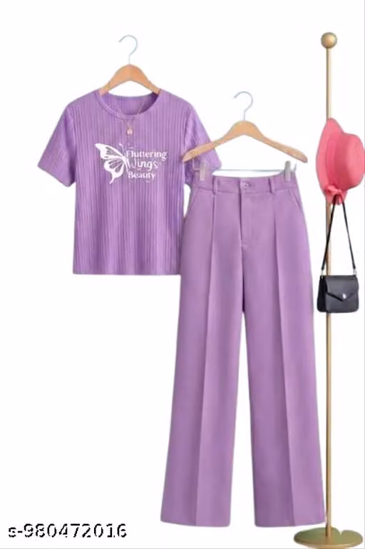 Party Wear Kids Cord Set / Bottom Set