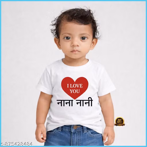 New Trandy Printed White T-shirt For Boys And Girls