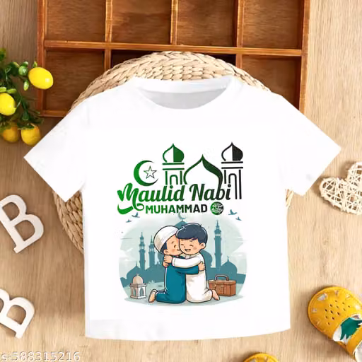 Eid Milad un Nabi Printed T-shirt For Boys And Girls