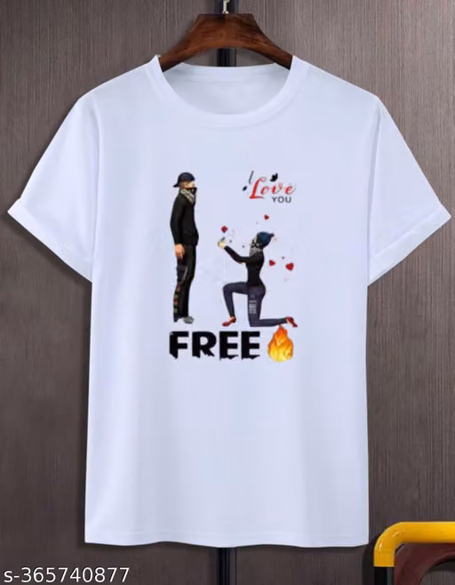 Boys Girls freefire gaming printed tshirt