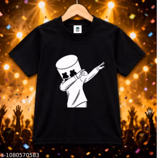 New Arrival Unique Design Ganpati Printed White T-shirt For Boys And Girls