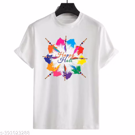 VJV Collection Holi Festival Boys' and Girls' Printed Tshirt