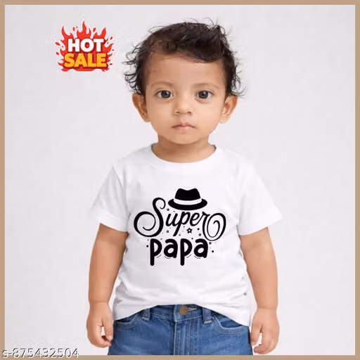 New Trandy Printed White T-shirt For Boys And Girls