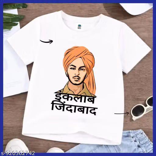 New Tranding Printed White T-shirt For Boys And Girls