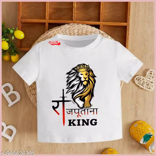 New Trandy Printed White T-shirt For Boys And Girls