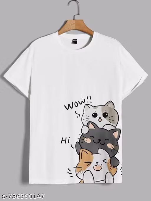 WHITE PRINTED TSHIRT FOR KIDS AND BOYS & GIRL