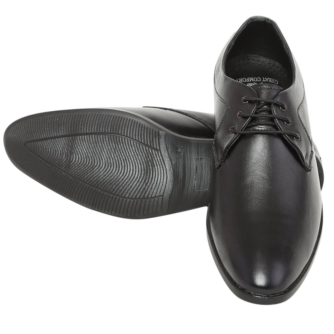 Men’s Formal Lace-Up Shoes | Classic Office Wear Derby Shoes | Premium Synthetic Leather