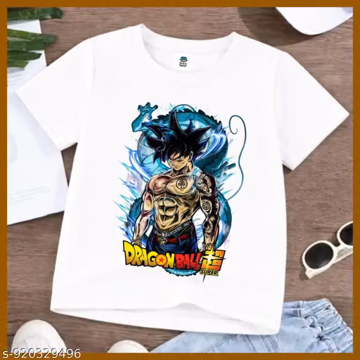 Dragon Ball Super Printed White T-Shirt for Boys and Girls