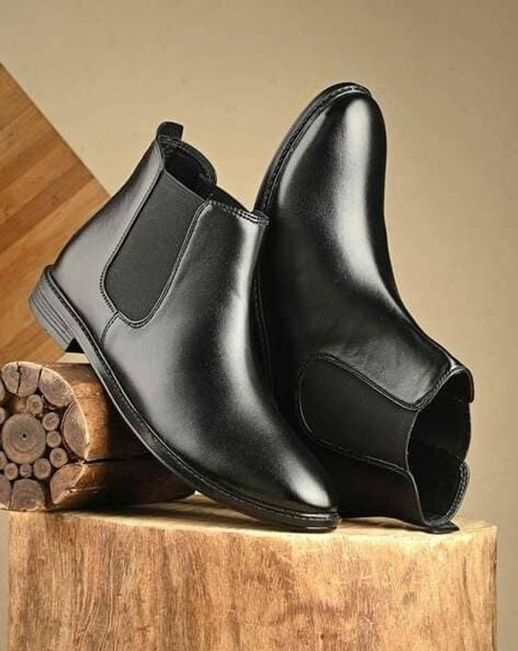 Big Liner Boots For Men (Black , 9)