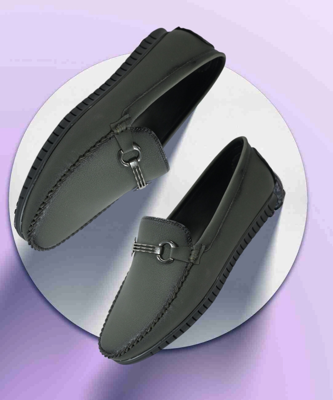 Big Liner Shoes For Men Loafers For Men (Green , 6)