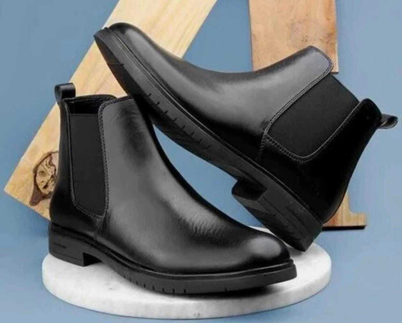 Big Liner Boots For Men (Black , 9)