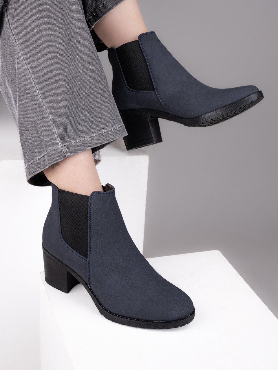 Big Liner Casual,Party Wear, Daily Wear, Trendy, Comfortable Stylish Boots for Girls Boots For Women (Blue , 8)