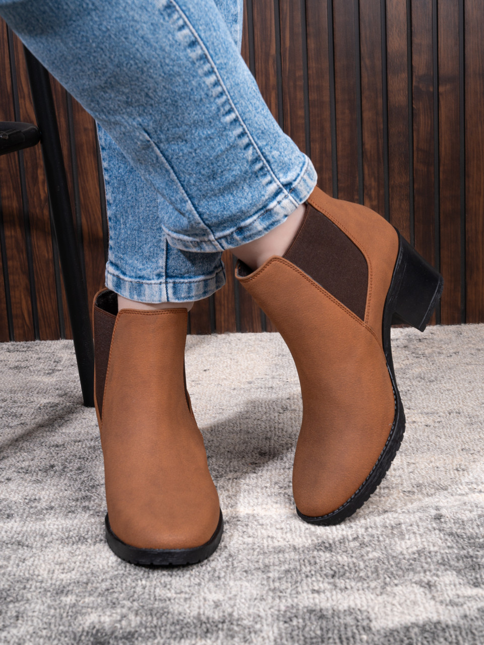 Big Liner Casual,Party Wear, Daily Wear, Trendy, Comfortable Stylish Boots for Girls Boots For Women (Tan , 8)