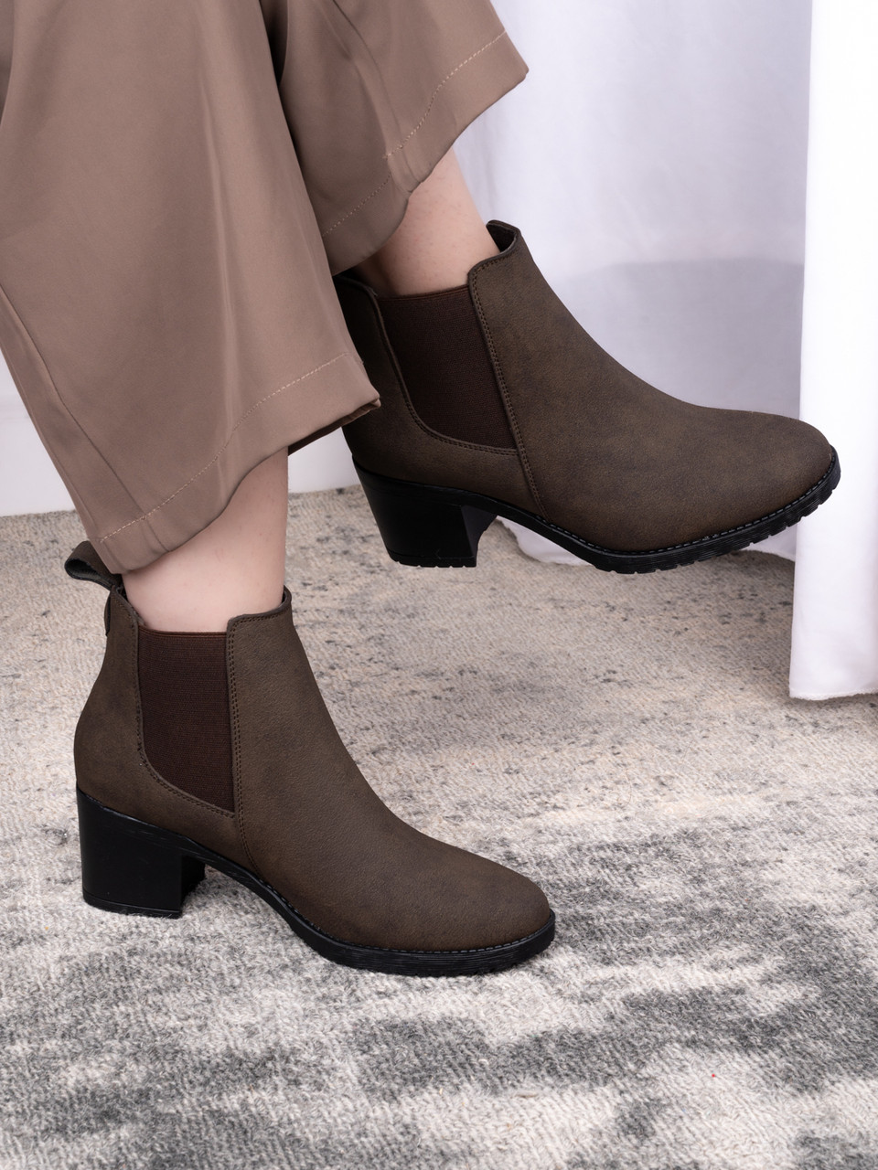 Big Liner Casual,Party Wear, Daily Wear, Trendy, Comfortable Stylish Boots for Girls Boots For Women (Brown , 5)