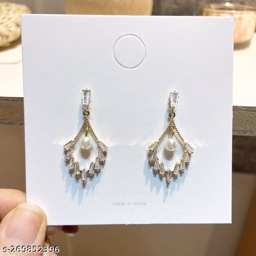 Latest Fashion AD Stone Earrings For Women, for your Loved, Birthday,Festival and any Occasion (AD Stone Earrings)