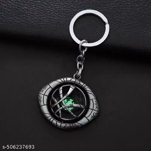 Dr Strange Eye Green Stone Key Chain & Key Ring for Bike & Car