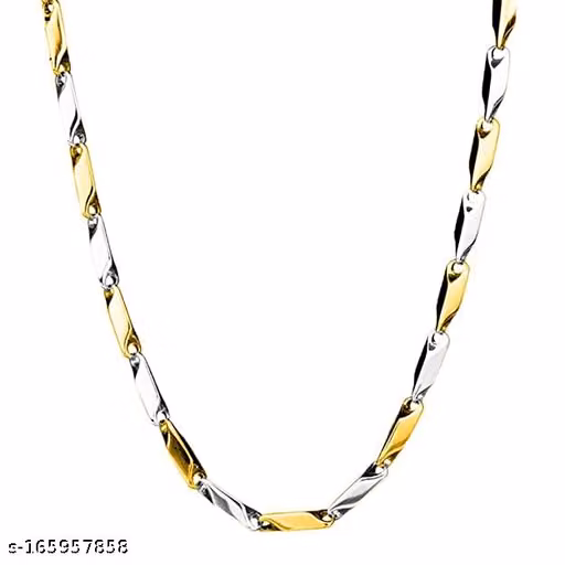 Stainless Steel Stylish 2mm Rice Chain Necklace for Men and Boys