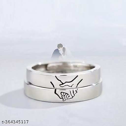 Hold Your Hand Promise Ring Wedding Ring Couples Rings for Him and Her