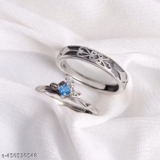 Elegant Couple Rings for Him & Her | Adjustable Love Bands | Gift for Special Occasions